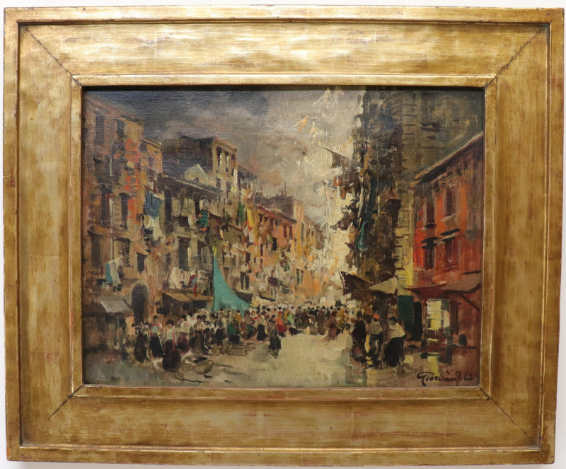Giordono Felice Street Scene O/C