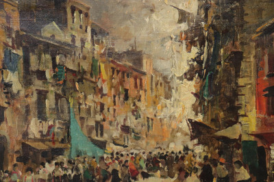 Giordono Felice Street Scene O/C