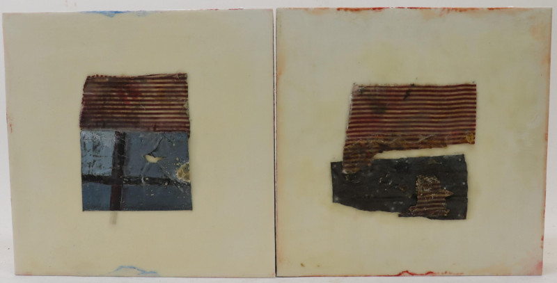John Greene Two Untitled Abstracts