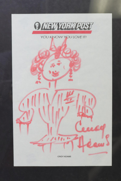 Lennon/ Ono 2 Virgins Cindy Adams sketch