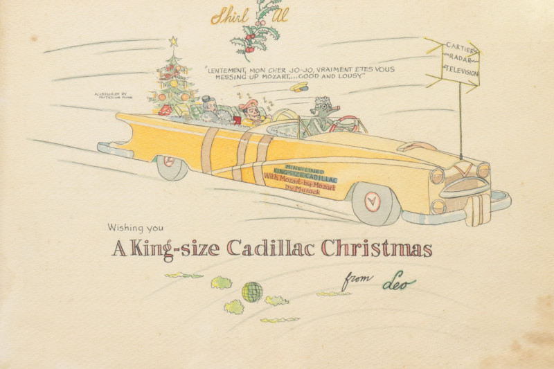 Leo Baxendale A King Size Cadillac Christmas W/C