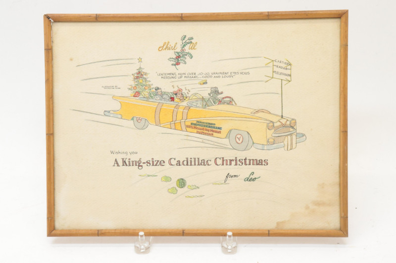 Leo Baxendale A King Size Cadillac Christmas W/C