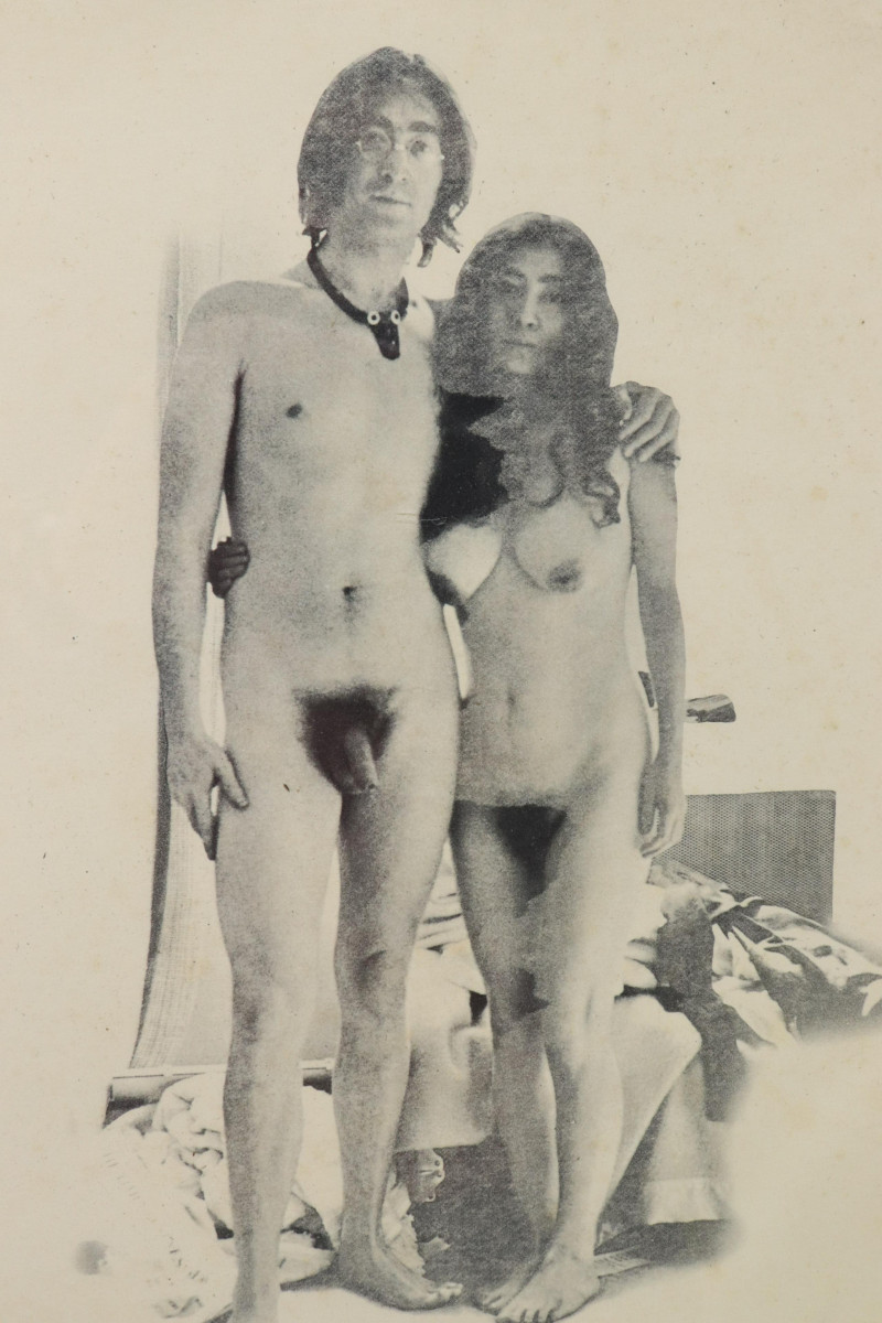 Lennon/ Ono 2 Virgins Cindy Adams sketch