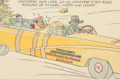 Leo Baxendale A King Size Cadillac Christmas W/C