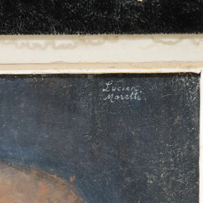 Lucien Philippe Moretti 2 Portraits O/C