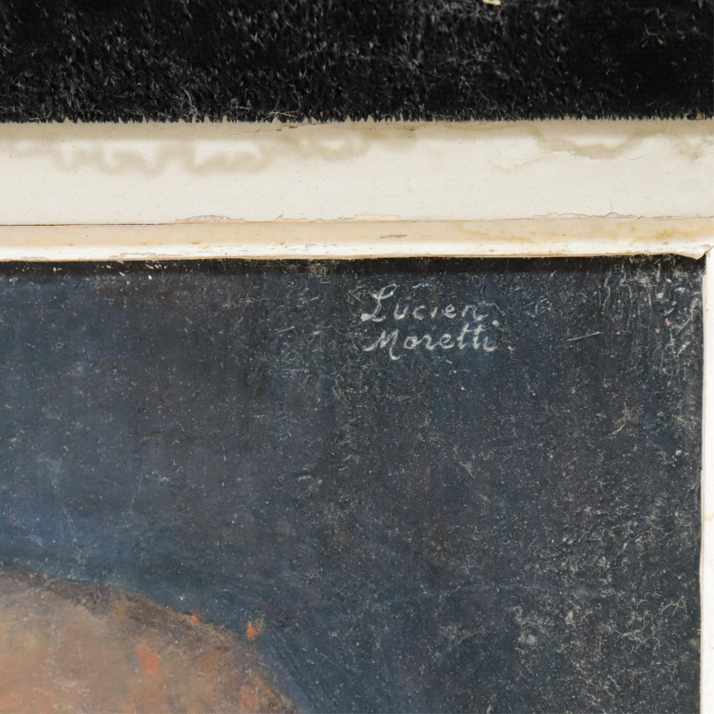 Lucien Philippe Moretti 2 Portraits O/C