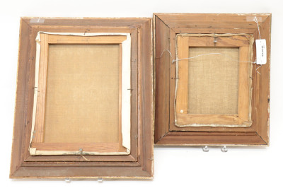 Lucien Philippe Moretti 2 Portraits O/C