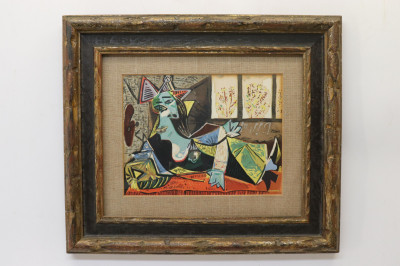 Pablo Picasso Femme un divan serigraph