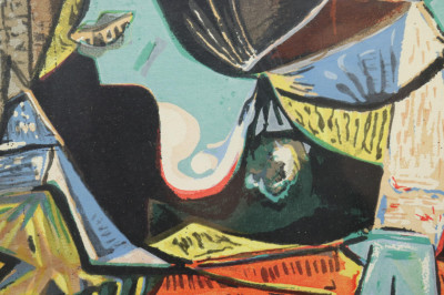 Pablo Picasso Femme un divan serigraph