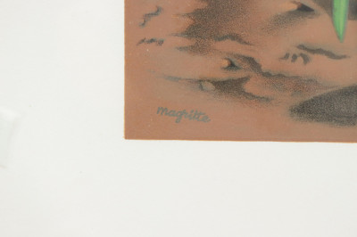 Rene Margitte Bird with Lighted Chateau