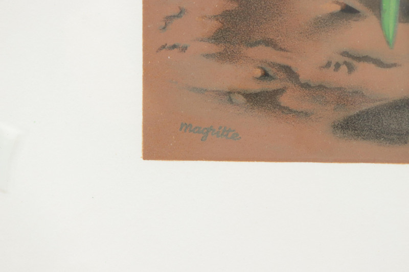 Rene Margitte Bird with Lighted Chateau