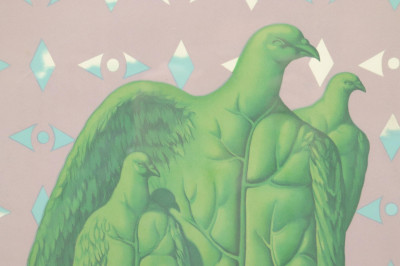 Rene Margitte Bird with Lighted Chateau