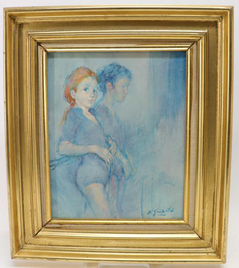 Unattributed 20th C 3 PortraitsO/C