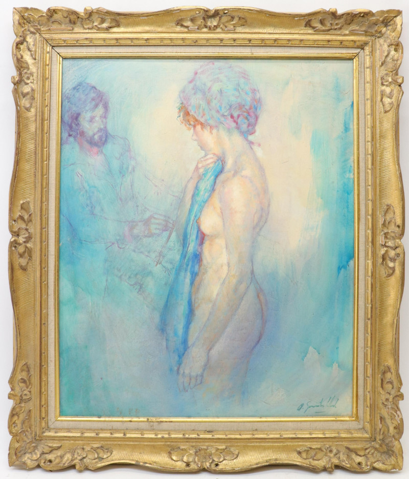 Unattributed 20th C Artist and Nude Model