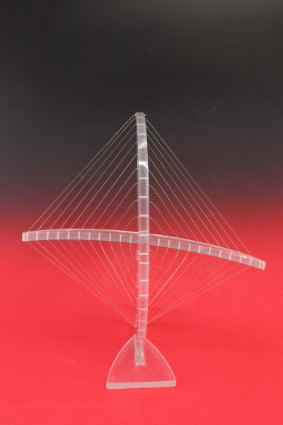 Attr Ronald Fox Three Lucite String Sculptures