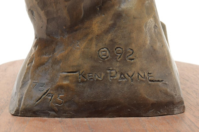 Ken Payne Where Angels Fear to Tread bronze