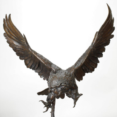 Jules Moigniez Owl Bronze 19th C