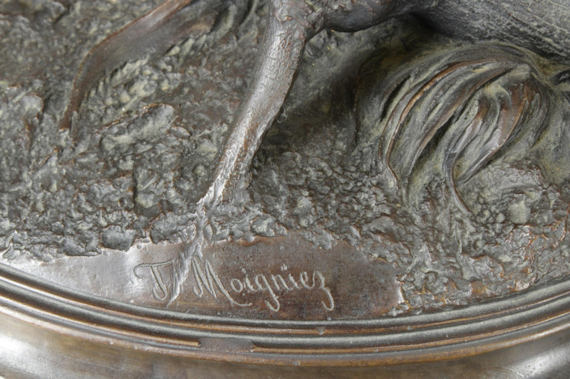 Jules Moigniez Owl Bronze 19th C
