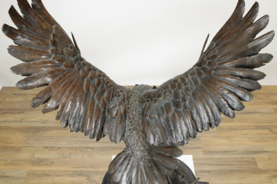 Jules Moigniez Owl Bronze 19th C