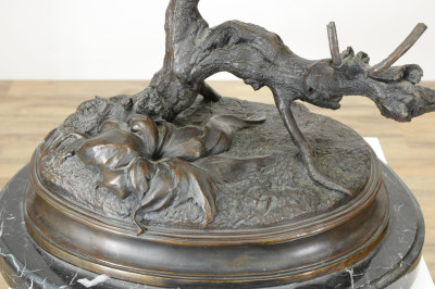 Jules Moigniez Owl Bronze 19th C