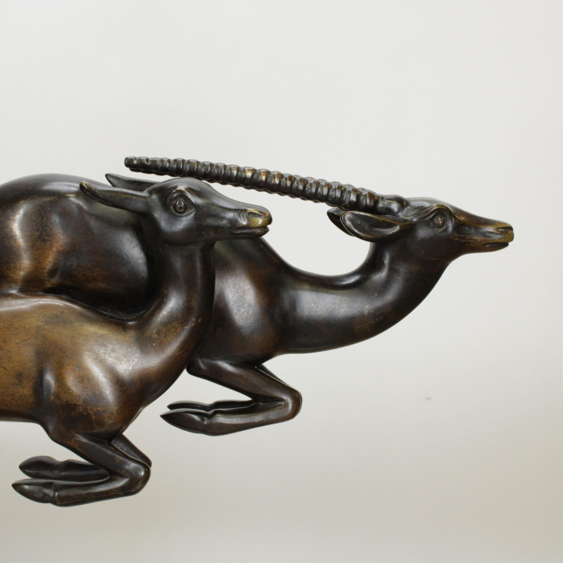 Alexandre Kelety The Hunter bronze on marble