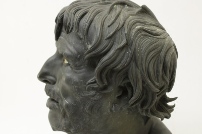 Grand Tour Bronze Bust of a Seneca 19th/20th C
