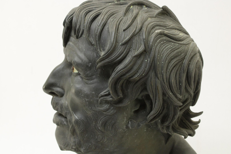 Grand Tour Bronze Bust of a Seneca 19th/20th C