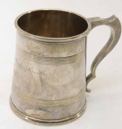 Reverend Henry Ward Beecher gifted silver tankard