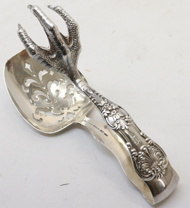 Tiffany Sterling Silver Poultry Tongs English King
