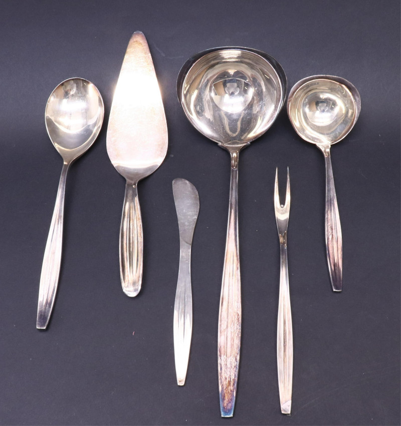 122Pc Mid Century Prata 90 Wolff SP Flatware