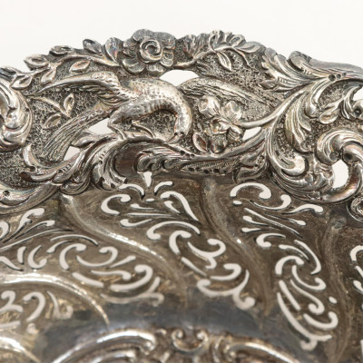 2 Reticulated Continental Silver Baskets