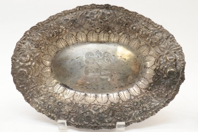 4 Sterling Silver Repoussed Pieces; Tiffany