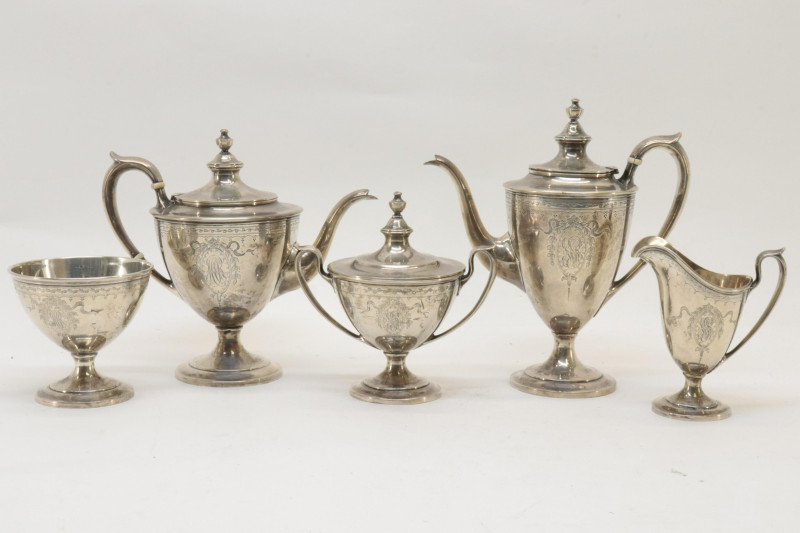 5Piece Sterling Silver Tea Coffee Service