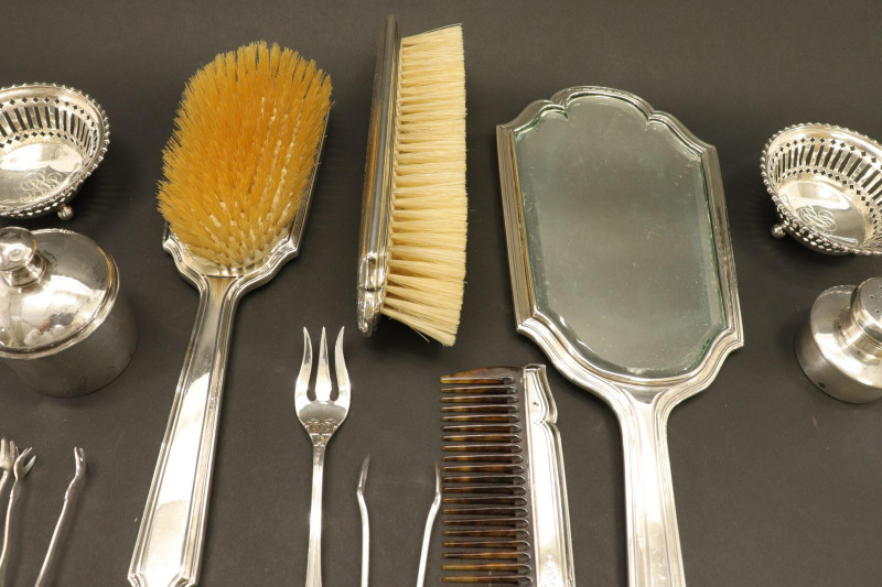 Sterling Silver Small Items Dresser Set; Tiffany
