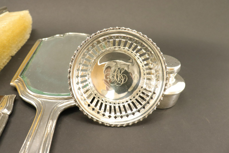 Sterling Silver Small Items Dresser Set; Tiffany