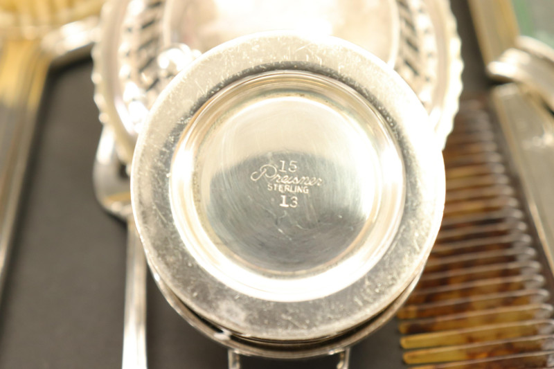 Sterling Silver Small Items Dresser Set; Tiffany
