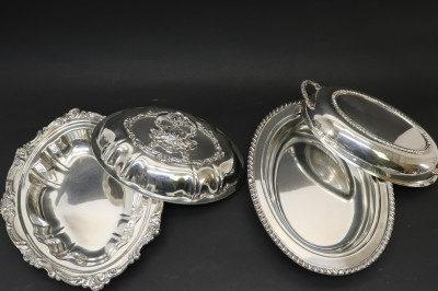 Collection of Pewter and Silverplate
