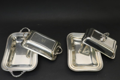Collection of Pewter and Silverplate