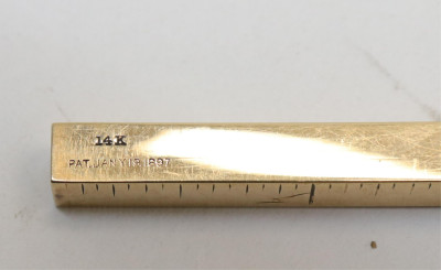 14K Gold Telescoping 12&apos; RulerPointer