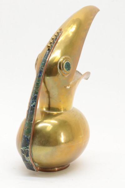 Los Castillo Taxco Metal Toucan Pitcher