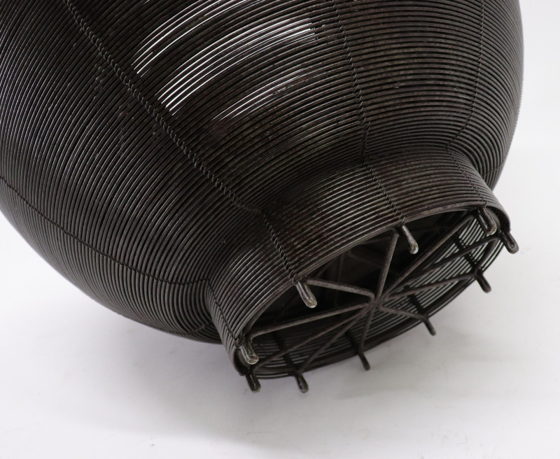 Sculptural Metal Wire Bowl