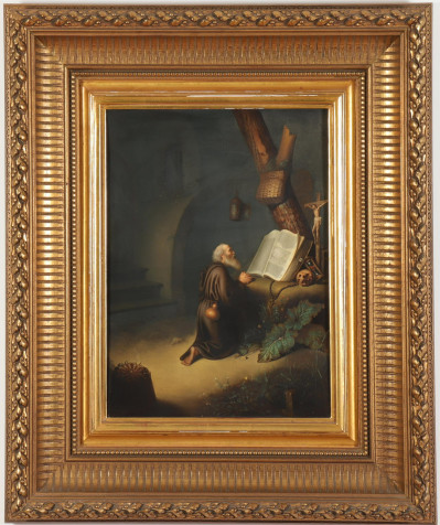 Monumental Porcelain Vienna Tile'The Hermit' GDow