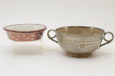13 Lustreware Pitchers Bowls 19th C