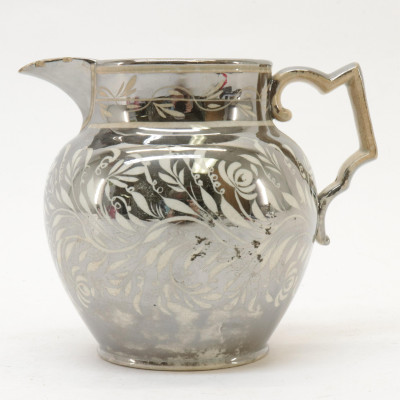 13 Lustreware Pitchers Bowls 19th C
