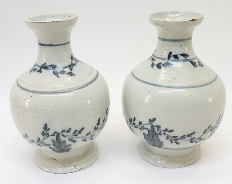 Pair of 18th C Franco Flemish Vases