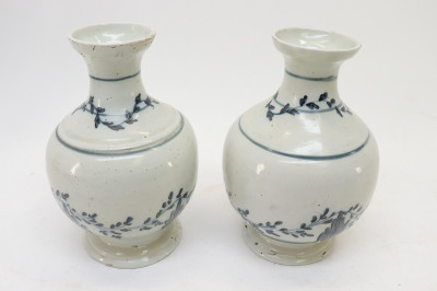 Pair of 18th C Franco Flemish Vases