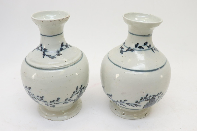 Pair of 18th C Franco Flemish Vases