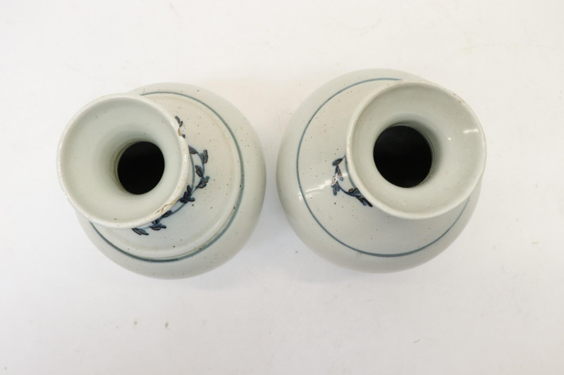 Pair of 18th C Franco Flemish Vases