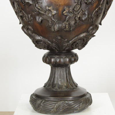 Continental Neo Classic Style Bronze Urn 20th C