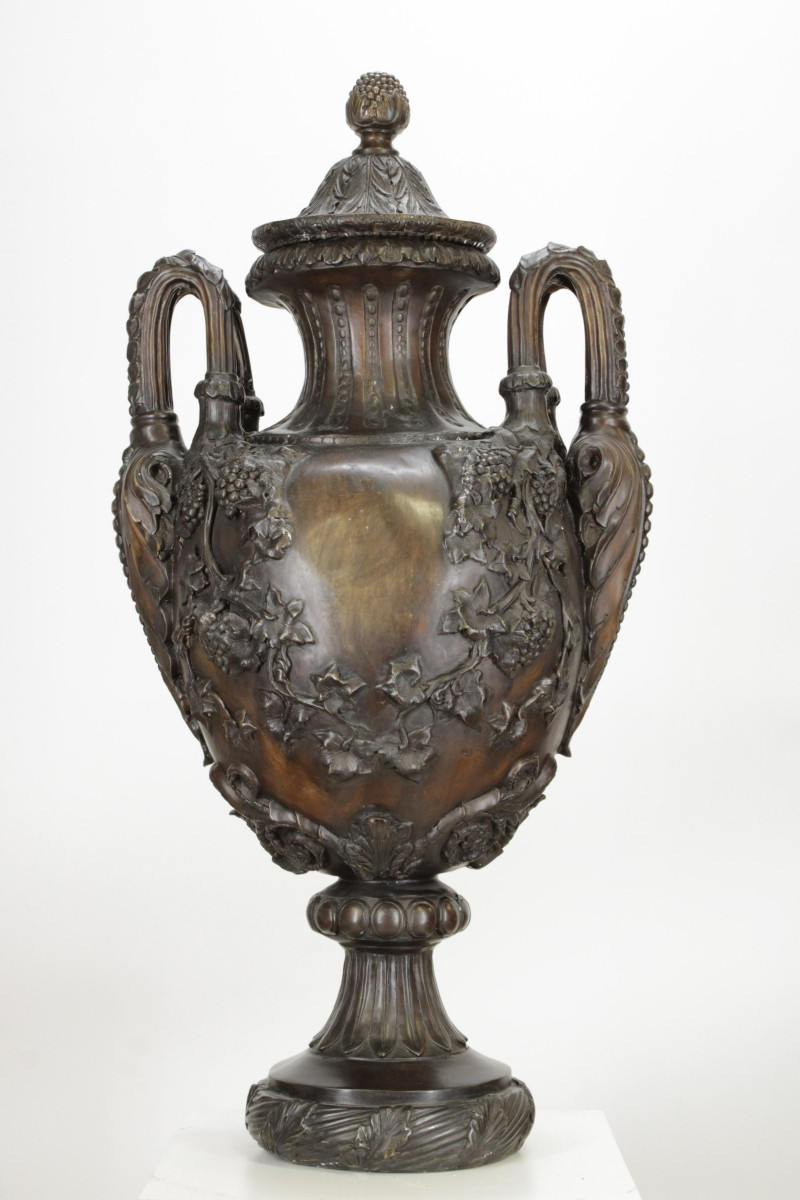 Continental Neo Classic Style Bronze Urn 20th C